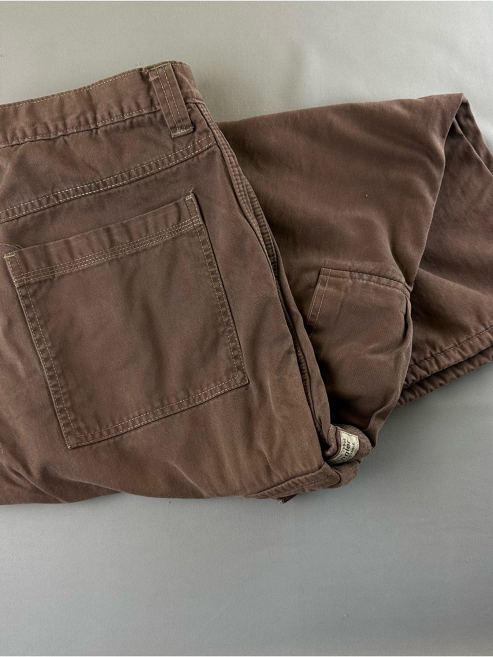 Wrangler Brown Men’s Chinos with Patch Pockets